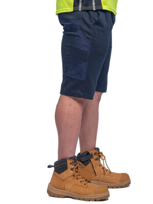 work short stretch cargo navy blue