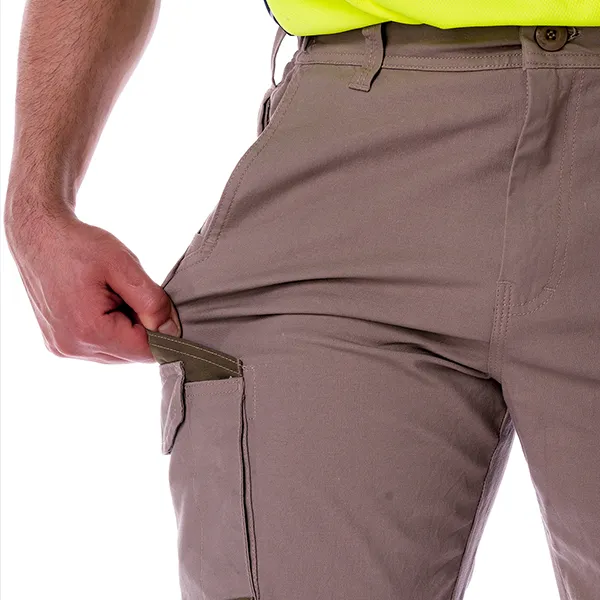 Khaki Stretch fabric