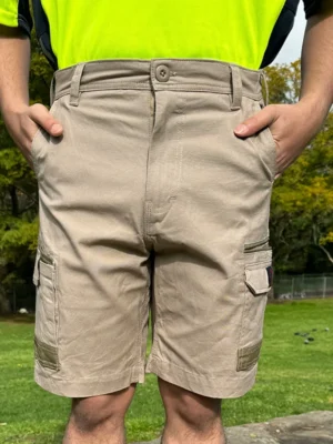 work shorts khaki