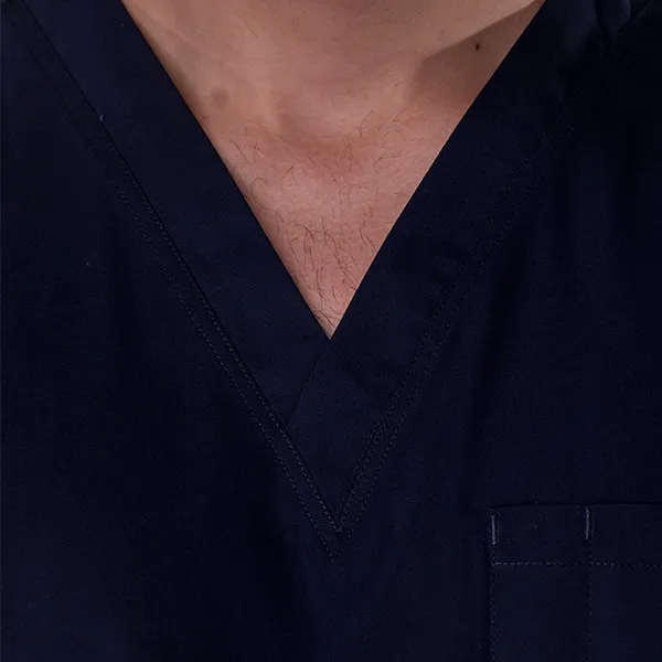 Buy Navy Unisex Scrubs Set – Stylish & Durable | ABC WORKWEAR 1 v neck