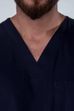 male navy scrub top