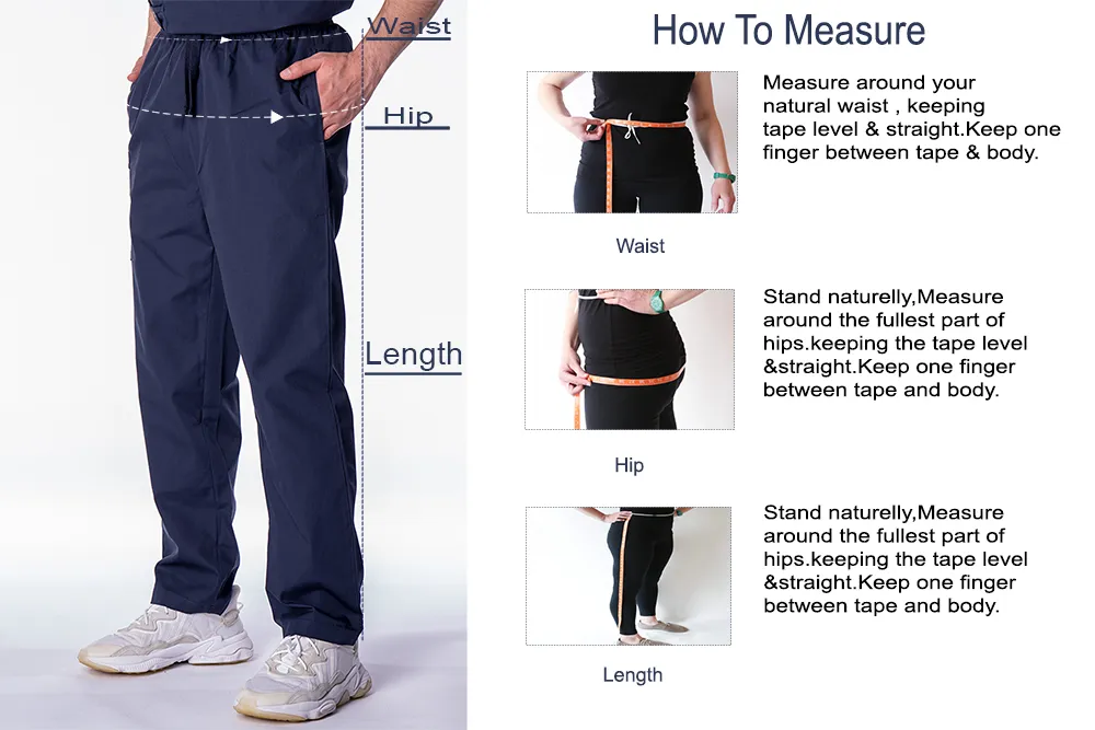 scrub bottom size chart
