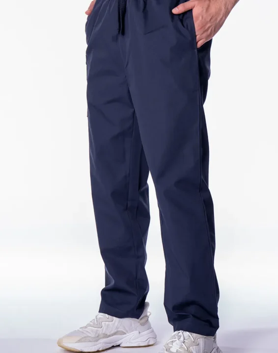 men scrub pants navy
