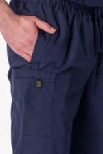 men scrub pants navy
