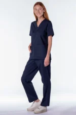 women navy scrub set