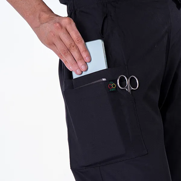 Buy Black Scrubs Set for Women – Stylish & Durable | ABC WORKWEAR 9 Cargo Pocket