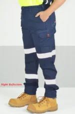 women reflective work pant