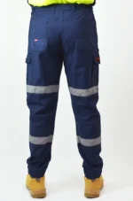 High-Vis Mens Reflective Tape Navy Work Pants | ABC WORKWEAR - Image 4